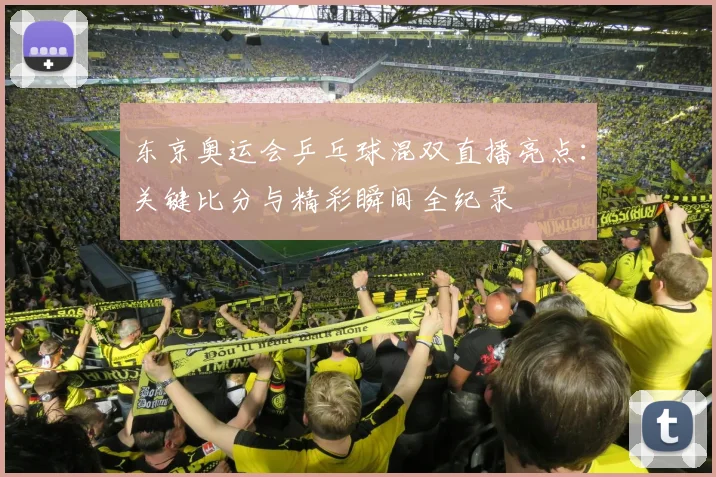 东京奥运会乒乓球混双直播亮点：关键比分与精彩瞬间全纪录